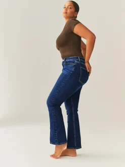Next Dark Blue Hourglass Stretch Bootcut Denim Jeans Online
