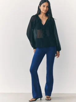 Next Jersey Bootcut Leggings Dark Blue Sale