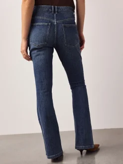 Next Dark Blue Maternity Denim Flare Jeans Outlet