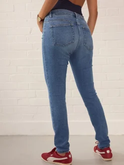 Next Dark Blue Maternity Skinny Jeans Hot