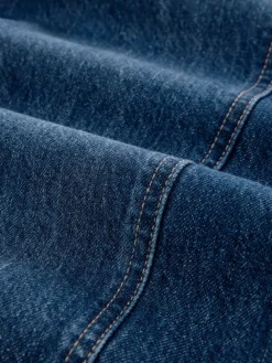 Next Maternity Wide Leg 100% Cotton Jeans Dark Blue Discount