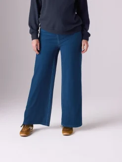 Next Dark Blue Maternity Wide Leg Denim Leggings Clearance