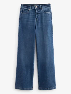 Next Wide Leg Jeans Dark Blue Best