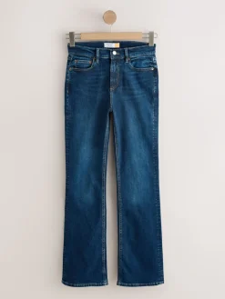 Next Mid Rise Stretch Bootcut Jeans Denim Dark Blue Best