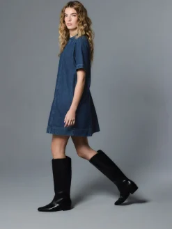Next Denim Dark Blue T-Shirt Mini Dress Online