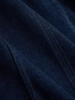 Next Denim Rinse Full Seamed Midi Skirt Clearance