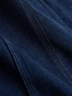 Next Denim Rinse Hourglass Full Seamed Midi Skirt Online