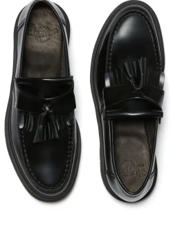 Dr. Martens Black Adrian Smooth Leather Shoes Outlet