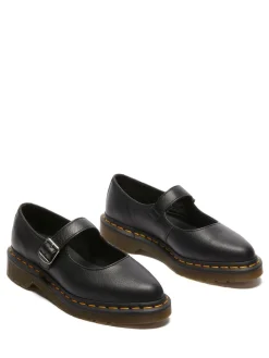 Dr. Martens Black Elphie Mary Jane Virginia Leather Shoes
