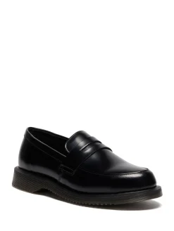 Dr. Martens Black Temara Polished Smooth Shoes Outlet