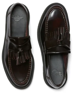 Dr. Martens Burgundy Red Adrian Arcadia Leather Shoes Best