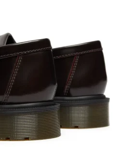 Dr. Martens Burgundy Red Adrian Arcadia Leather Shoes Best