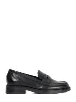 Dune London Black Giya Penny Loafers Outlet