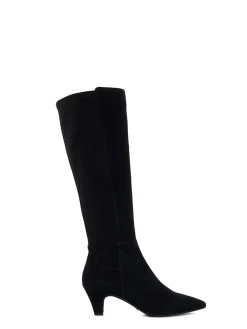 Dune London Black Sera Comfort Kitten Heel Boots Best