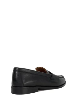 Dune London Wide Fit Ginelli Flexi Sole Leather Penny Loafers Black Discount
