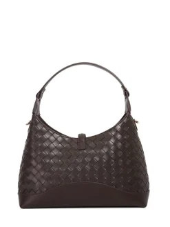 Dune London Dorset Medium Turnlock Shoulder Bag Brown New