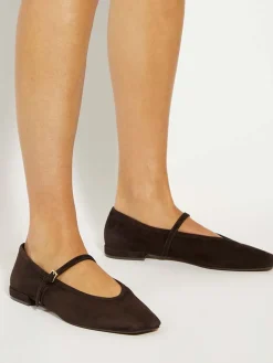 Dune London Brown Hearthrob Ballet Pumps