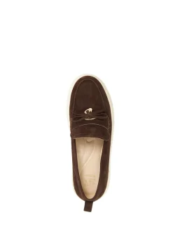 Dune London Glide Sport Sole Loafers Dark Brown Hot