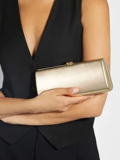 Dune London Belinda Tear Drop Clutch Gold Hot