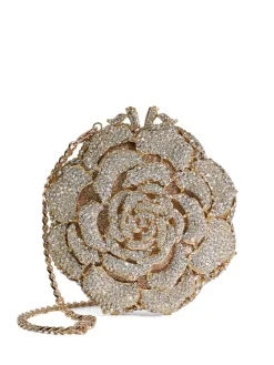 Dune London Bling Hard Embellished Flow Bag Gold New