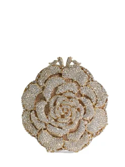 Dune London Bling Hard Embellished Flow Bag Gold New