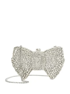 Dune London Enchant Diamante Bow Bag Silver Hot