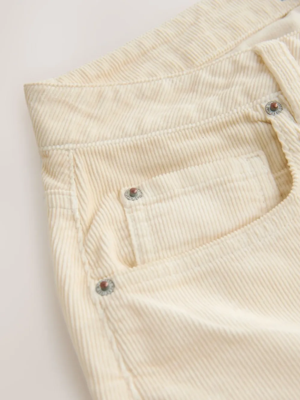 Next Cord Barrel Leg Trousers Ecru Outlet