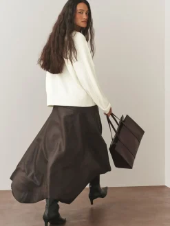 Next Ecru Crew Neck Knitted Jumper with Wool