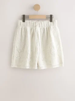 Next Ecru Crochet Tie Waist Shorts Best