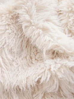 Next Faux Fur Gilet Ecru