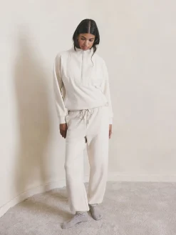 Next Fleece Joggers Ecru Sale