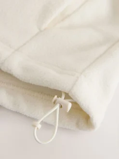 Next Half Zip Fleece with Colourblock Panels Ecru Sale