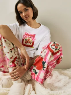 Next Ecru Jam Short Sleeve Pyjamas Discount