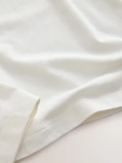 Next Long Sleeve Boat Neck T-Shirt Ecru Discount