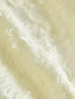 Next Tufty Jacquard Long Sleeve Blouse Ecru Discount