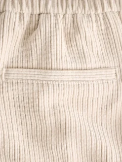 Next Ecru Wide Leg Soft Cord Trousers Sale