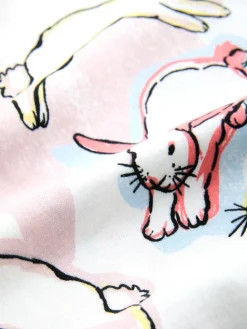 Next Long Sleeve Pyjamas Ecru/Pink Bunny Discount