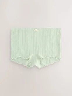 Next Ecru/Pink Short Seamfree Pointelle Knickers 3 Pack Online