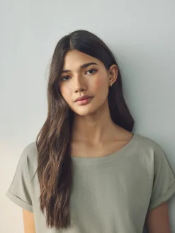 Next Cap Sleeve T-Shirts 5 Pack Ecru/Taupe/Brown/Blue/Yellow Best