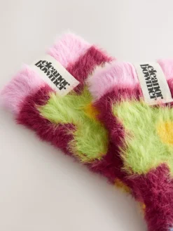 Eleanor Bowmer Super Cosy Socks Floral New