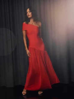 Elliatt Orange Jesselle Asymmetrical Bandage Dress New