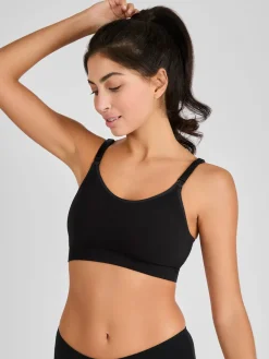 Jojo Maman Bébé Emma Jane Black and White 2-Pack Cotton Seamless Nursing Bras Best