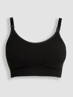 Jojo Maman Bébé Emma Jane Black and White 2-Pack Cotton Seamless Nursing Bras Best