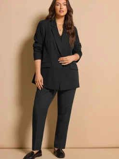 Evans Black Edge To Edge Blazer Discount