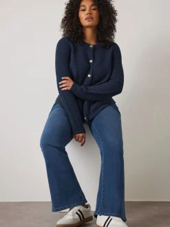 Evans Blue Denim Bootcut Jeans Clearance