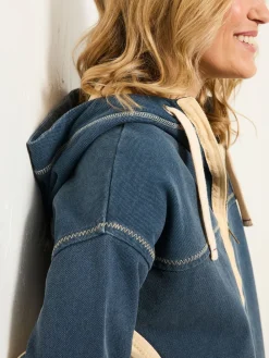 Fat Face FatFace Airlie Navy Zip Through Hoodie Discount