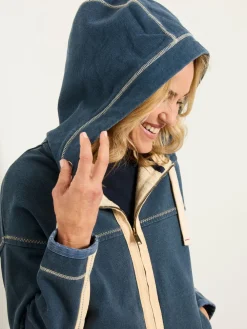 Fat Face FatFace Airlie Navy Zip Through Hoodie Discount