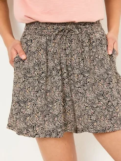 Fat Face FatFace Black Leaf Dot Flippy Shorts