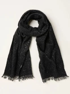 Fat Face FatFace Black Sparkle Scarf Discount