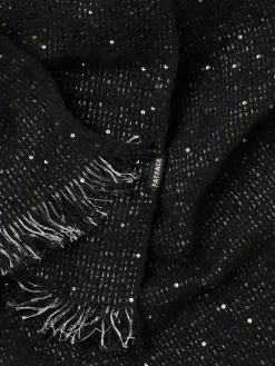 Fat Face FatFace Black Sparkle Scarf Discount